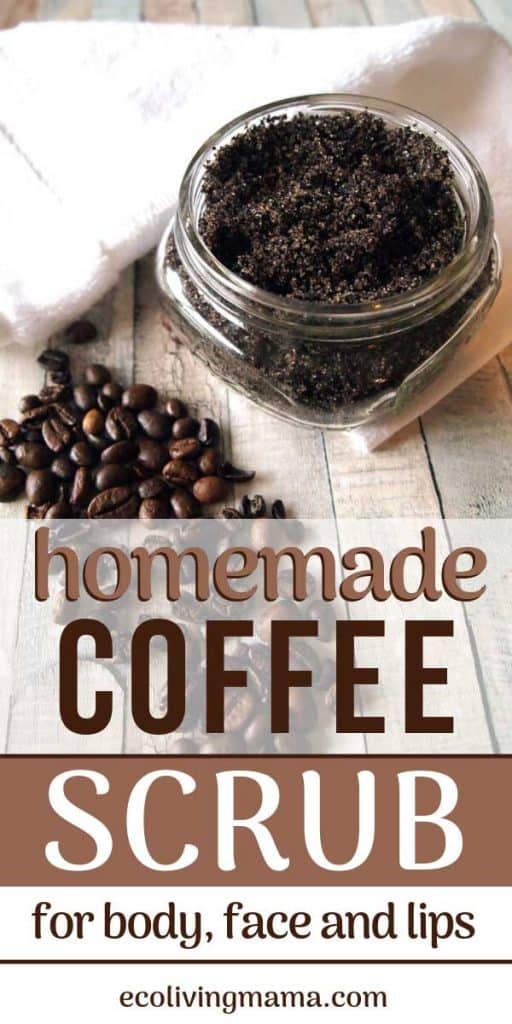Coffee scrub recipes Eco Living Mama